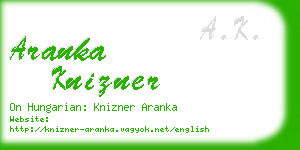 aranka knizner business card